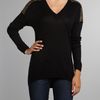Michael By Michael Kors Silk and Cashmere Studded Sweater in Black - Lyst