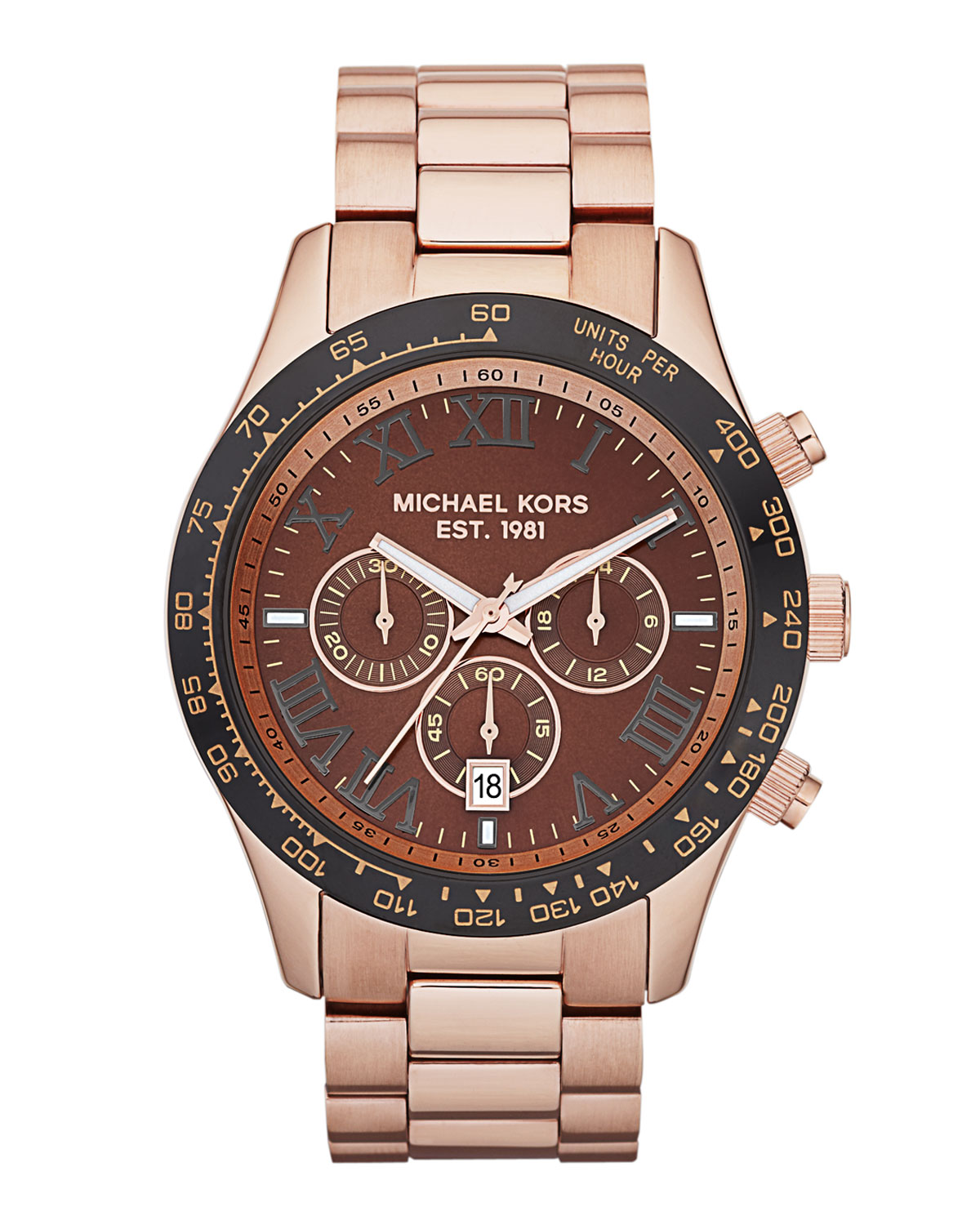 Michael Kors Oversized Layton Chronograph Watch in Gold for Men (rose ...