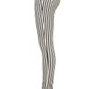Moto Stripe Leigh Jeans in White (black/white) - Lyst