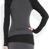 Donna Karan New York Woolblend Jersey Contrast Top in Gray (slate) - Lyst