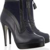 Jason Wu Two Tone Leather and Suede Ankle Boots in Blue (navy) - Lyst