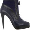 Jason Wu Two Tone Leather and Suede Ankle Boots in Blue (navy) - Lyst