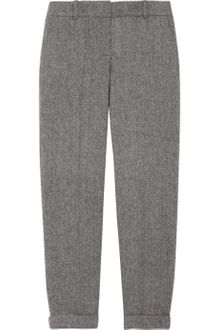 J.Crew Café Herringbone Wool Capri Pants - Lyst