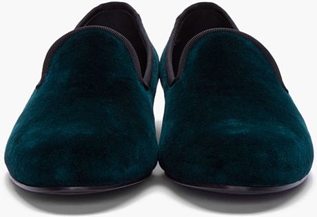 teal fluffy slippers