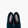 Jil Sander Teal Velvet Slippers in Blue (teal) - Lyst