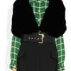 Marni Belted Rabbit and Wool Stole in Black - Lyst