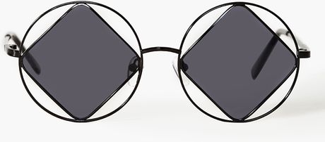 Nasty Gal Rude Boy Shades in Black - Lyst