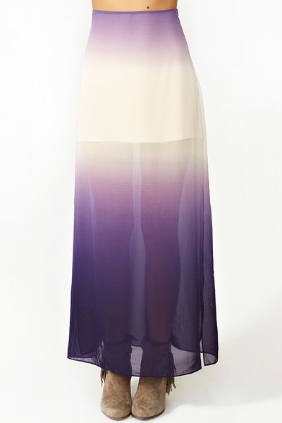 violet maxi skirt