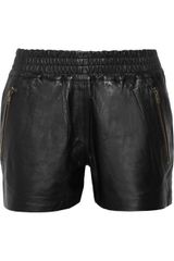 Oak Leather Shorts