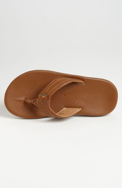 Rainbow South Cove Leather Flip Flop in Brown for Men (tan brown ...
