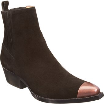 Sartore Metal Cap Toe Ankle Boot - Lyst
