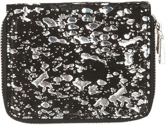 Topshop Two Zip Splash Metallic Purse - Lyst