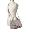 Tory Burch Suede and Leather Medium 797 Satchel in Gray (grey) - Lyst