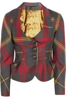 Vivienne Westwood Anglomania Scale Tartan Wool Jacket - Lyst