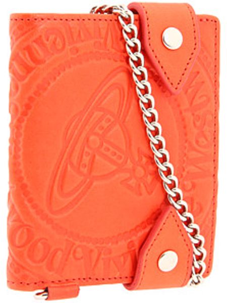 Vivienne Westwood Man Vitello Wallet with Chain in Red (r) - Lyst
