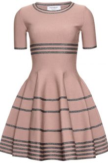 Yves Saint Laurent Striped Lamé Dress - Lyst