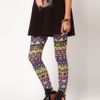 Asos Collection  Leggings in Ombre Aztec Print in Multicolor (multi) - Lyst