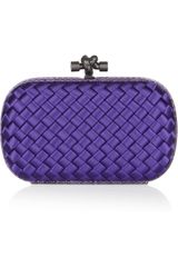 Bottega Veneta Intrecciato Satin Knot Clutch