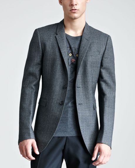 Burberry Prorsum Check Sport Coat in Gray for Men - Lyst