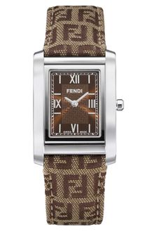 Fendi Womens Brown Fabric Strap - Lyst