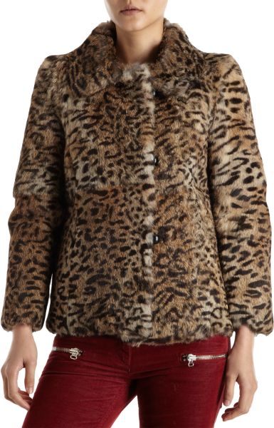 Isabel Marant Primo Coat in Brown (leopard) - Lyst