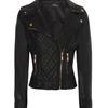 Jane Norman Black Pu Biker Jacket in Black - Lyst