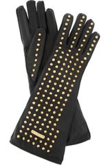 Burberry Prorsum Studded Leather Gloves