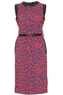 Christopher Kane Leoprint Belted Dress - Lyst