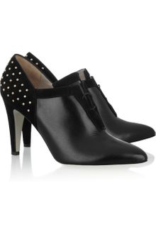 Jason Wu Qing Leather and Studded Suede Ankle Boots - Lyst