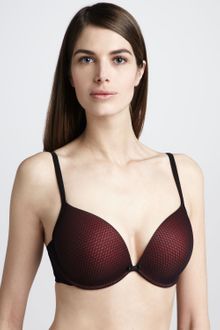 Le Mystere Plunging Pushup Bra Blackred - Lyst