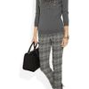 Lela Rose Embellished Wool Sweater in Gray (charcoal) - Lyst