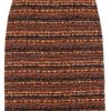 Mulberry Bouclétweed Pencil Skirt in Black - Lyst
