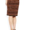 Mulberry Bouclétweed Pencil Skirt in Black - Lyst
