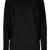 Ralph Lauren Black Corespun Cashmere Boatneck Batwing Pullover in Black - Lyst