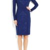 Stella Mccartney Embossed Paneled Jersey Dress in Blue (midnight) - Lyst