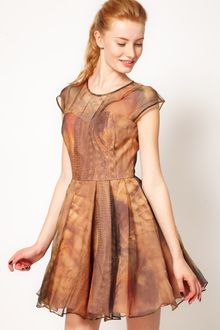 Ted Baker Woodland Feather Prom Dress - Lyst