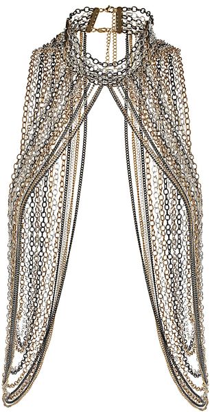 Topshop Maximum High Neck Necklace - Lyst