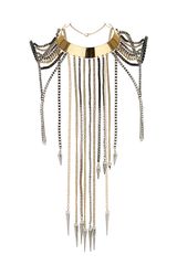 Topshop Premium Bow Spike Shoulder Necklace