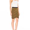 Alexander Wang Drape Jersey Skirt in Yellow (chartreuse) - Lyst