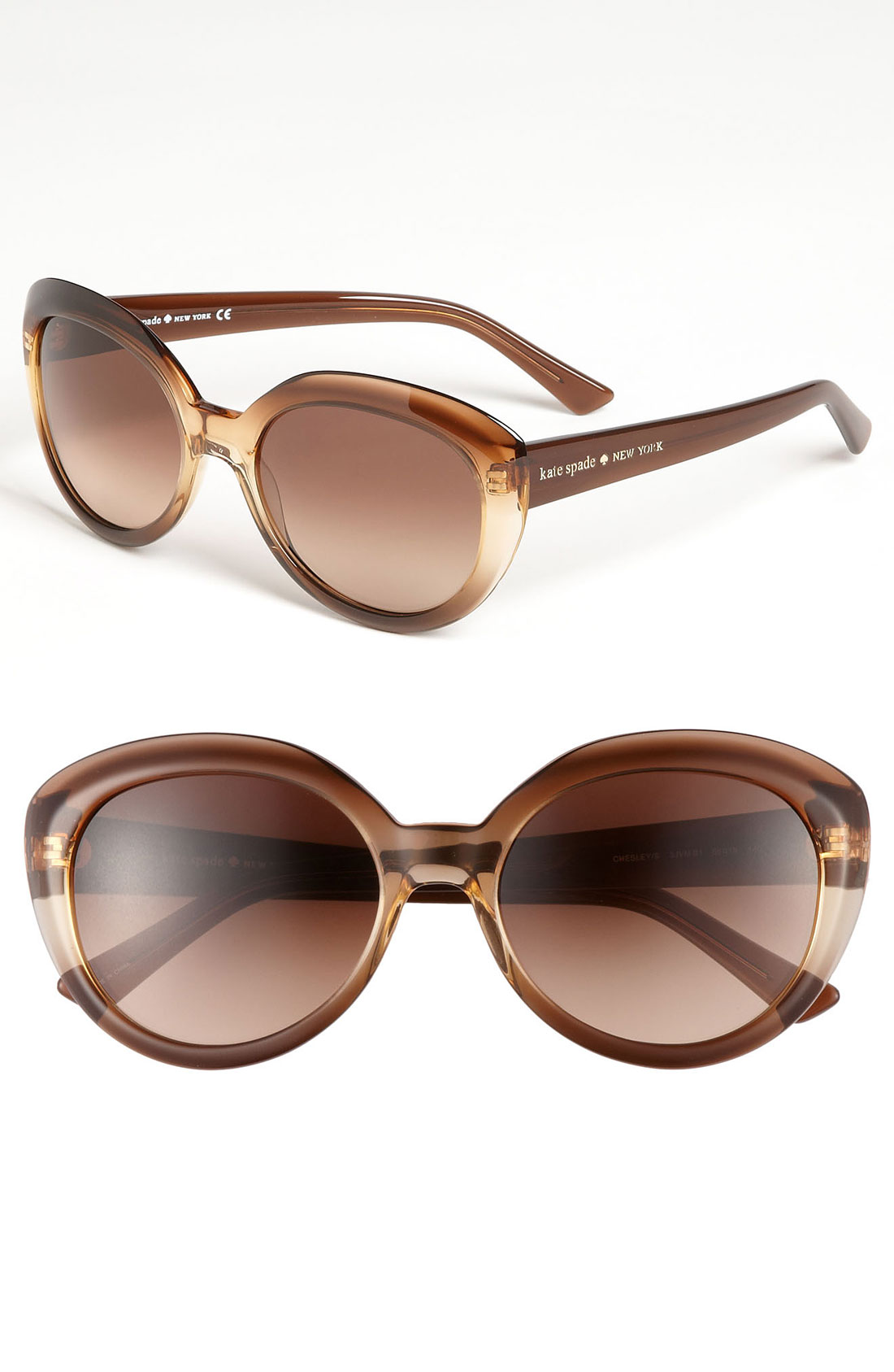 Kate Spade Cats Eye Sunglasses In Brown Lyst 8575