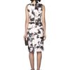 Oscar De La Renta Bijoux Sleeveless Embroidered Dress in White (black) - Lyst