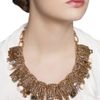 Oscar De La Renta Crystal Branch Necklace in Gold (black ivory) - Lyst