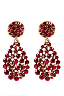 Oscar de la Renta Large Teardrop Earring - Lyst