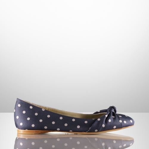 polka dot ballerina flats