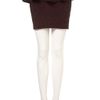 Topshop Cross Textured Peplum Skirt in Red (oxblood) - Lyst