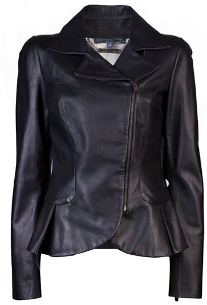 Alexander Mcqueen Peplum Jacket in Black - Lyst