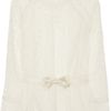Chloé Belted Lace Blouse in White - Lyst