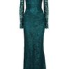 Dolce & Gabbana Lace Gown in Blue (petrol) - Lyst