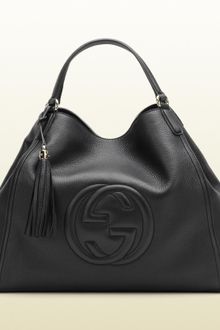 Gucci Soho Ostrich Shoulder Bag - Lyst