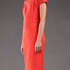 Narciso Rodriguez Cap Sleeve Dress in Red (poppy) - Lyst
